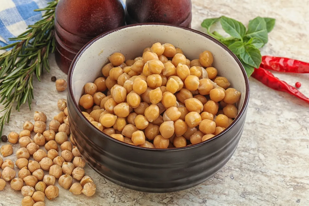 Chickpeas in a bowl